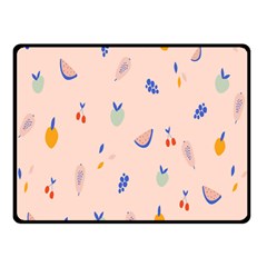 Papaya Apple Cherry Wine Fruit Pink Purple Double Sided Fleece Blanket (small)  by Mariart