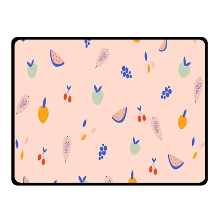 Papaya Apple Cherry Wine Fruit Pink Purple Double Sided Fleece Blanket (Small) 