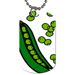 Peas Green Peanute Circle Dog Tag (one Side)