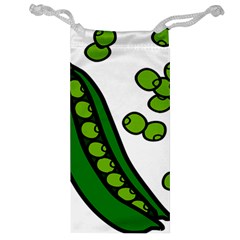 Peas Green Peanute Circle Jewelry Bag by Mariart