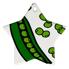 Peas Green Peanute Circle Star Ornament (two Sides) by Mariart