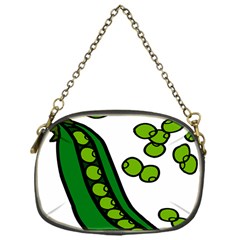 Peas Green Peanute Circle Chain Purses (one Side)  by Mariart