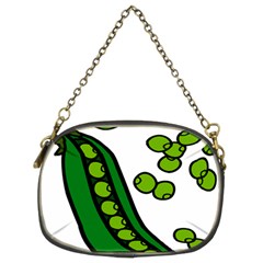 Peas Green Peanute Circle Chain Purses (two Sides)  by Mariart