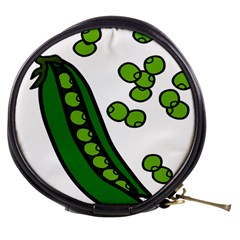 Peas Green Peanute Circle Mini Makeup Bags by Mariart