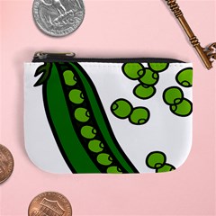 Peas Green Peanute Circle Mini Coin Purses by Mariart