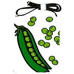 Peas Green Peanute Circle Shoulder Sling Bags by Mariart