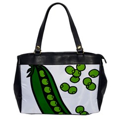 Peas Green Peanute Circle Office Handbags by Mariart