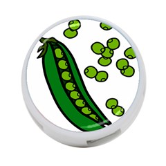 Peas Green Peanute Circle 4-port Usb Hub (one Side) by Mariart