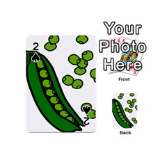 Peas Green Peanute Circle Playing Cards 54 (mini)  by Mariart