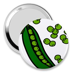 Peas Green Peanute Circle 3  Handbag Mirrors by Mariart