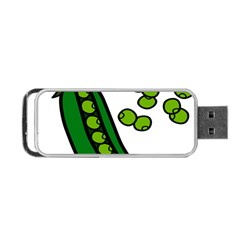 Peas Green Peanute Circle Portable Usb Flash (two Sides) by Mariart