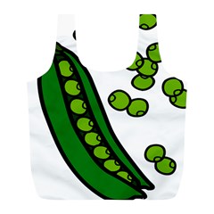 Peas Green Peanute Circle Full Print Recycle Bags (l)  by Mariart