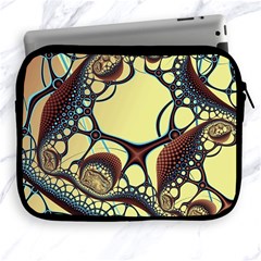 Labels Net Circle Brown Apple Ipad 2/3/4 Zipper Cases by Mariart