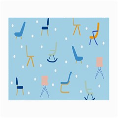 Seat Blue Polka Dot Small Glasses Cloth by Mariart