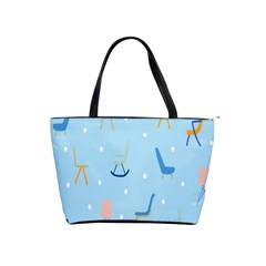 Seat Blue Polka Dot Shoulder Handbags by Mariart