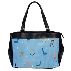 Seat Blue Polka Dot Office Handbags by Mariart