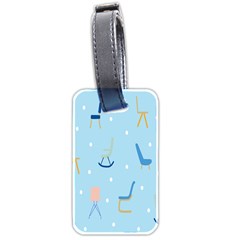 Seat Blue Polka Dot Luggage Tags (two Sides) by Mariart