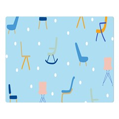 Seat Blue Polka Dot Double Sided Flano Blanket (large)  by Mariart