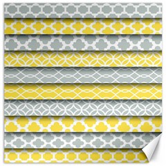 Paper Yellow Grey Digital Canvas 16  X 16   by Mariart