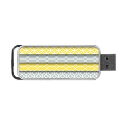 Paper Yellow Grey Digital Portable Usb Flash (two Sides) by Mariart