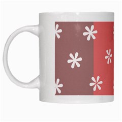 Seed Life Seamless Remix Flower Floral Red White White Mugs by Mariart