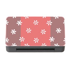 Seed Life Seamless Remix Flower Floral Red White Memory Card Reader With Cf by Mariart