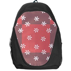 Seed Life Seamless Remix Flower Floral Red White Backpack Bag by Mariart