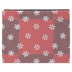 Seed Life Seamless Remix Flower Floral Red White Cosmetic Bag (xxxl)  by Mariart