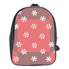 Seed Life Seamless Remix Flower Floral Red White School Bags (xl)  by Mariart