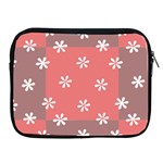 Seed Life Seamless Remix Flower Floral Red White Apple iPad 2/3/4 Zipper Cases Front