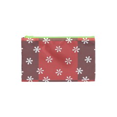 Seed Life Seamless Remix Flower Floral Red White Cosmetic Bag (xs) by Mariart