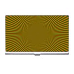 Stripy Starburst Effect Light Orange Green Line Business Card Holders Front