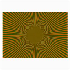 Stripy Starburst Effect Light Orange Green Line Large Glasses Cloth by Mariart