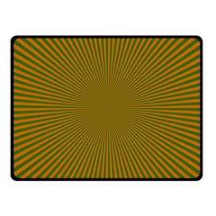 Stripy Starburst Effect Light Orange Green Line Fleece Blanket (small) by Mariart