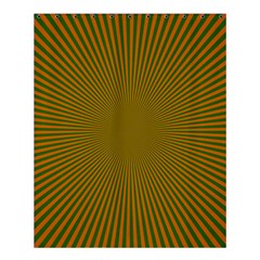 Stripy Starburst Effect Light Orange Green Line Shower Curtain 60  X 72  (medium)  by Mariart