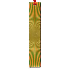 Stripy Starburst Effect Light Orange Green Line Large Book Marks by Mariart