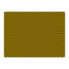 Stripy Starburst Effect Light Orange Green Line Double Sided Flano Blanket (mini)  by Mariart