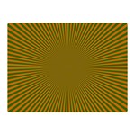 Stripy Starburst Effect Light Orange Green Line Double Sided Flano Blanket (Mini)  35 x27  Blanket Front