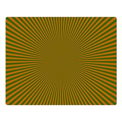 Stripy Starburst Effect Light Orange Green Line Double Sided Flano Blanket (large)  by Mariart