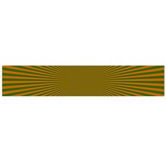 Stripy Starburst Effect Light Orange Green Line Flano Scarf (large) by Mariart