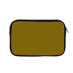 Stripy Starburst Effect Light Orange Green Line Apple Macbook Pro 13  Zipper Case by Mariart