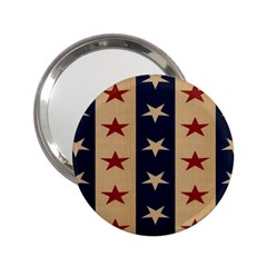 Stars Stripes Grey Blue 2 25  Handbag Mirrors by Mariart