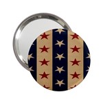 Stars Stripes Grey Blue 2.25  Handbag Mirrors Front