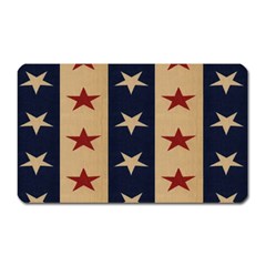 Stars Stripes Grey Blue Magnet (rectangular)