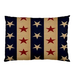 Stars Stripes Grey Blue Pillow Case (two Sides) by Mariart