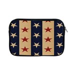 Stars Stripes Grey Blue Apple iPad Mini Zipper Cases Front