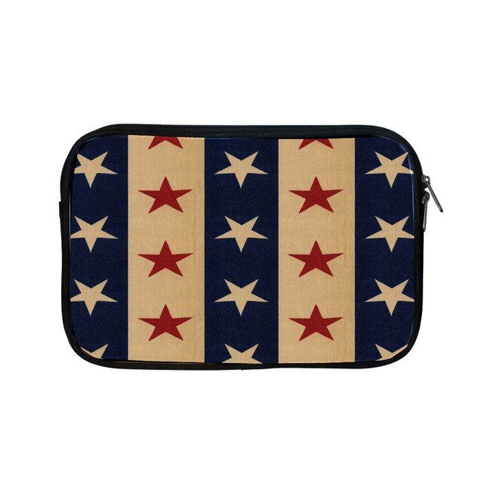 Stars Stripes Grey Blue Apple iPad Mini Zipper Cases