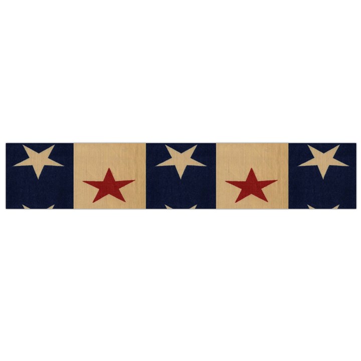 Stars Stripes Grey Blue Flano Scarf (Large)