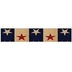 Stars Stripes Grey Blue Flano Scarf (Large) Back