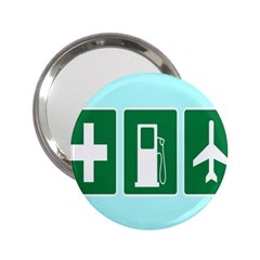 Traffic Signs Hospitals, Airplanes, Petrol Stations 2 25  Handbag Mirrors by Mariart